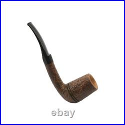 Briar pipe Rusticated wooden pipe Smoking tobacco pipe Sherlock Holmes pipe