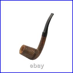 Briar pipe Rusticated wooden pipe Smoking tobacco pipe Sherlock Holmes pipe