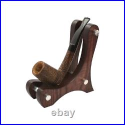 Briar pipe Rusticated wooden pipe Smoking tobacco pipe Sherlock Holmes pipe