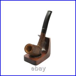 Briar pipe Rusticated wooden pipe Smoking tobacco pipe Sherlock Holmes pipe