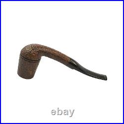 Briar pipe Rusticated wooden pipe Smoking tobacco pipe Sherlock Holmes pipe