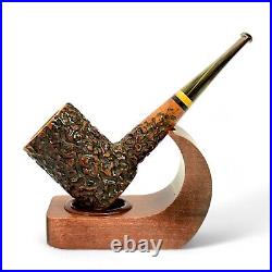 Briar pipe Rusticated wooden pipe bowl Smoking tobacco pipe Briar POKER pipe