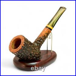 Briar pipe Rusticated wooden pipe bowl Smoking tobacco pipe Briar POKER pipe