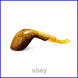Briar pipe Smoking tobacco Freehand pipe Artisan pipe with CrAzy Bamboo shape