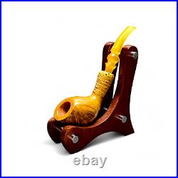 Briar pipe Smoking tobacco Freehand pipe Artisan pipe with CrAzy Bamboo shape