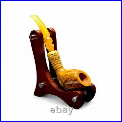 Briar pipe Smoking tobacco Freehand pipe Artisan pipe with CrAzy Bamboo shape