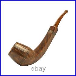 Briar pipe Smoking tobacco pipe Artisan shape BENT EGG pipe Freehand wooden pipe