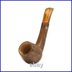 Briar pipe Smoking tobacco pipe Artisan shape BENT EGG pipe Freehand wooden pipe