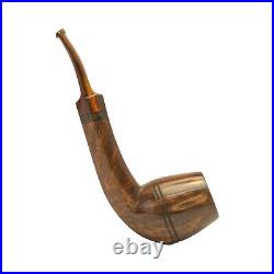 Briar pipe Smoking tobacco pipe Artisan shape BENT EGG pipe Freehand wooden pipe