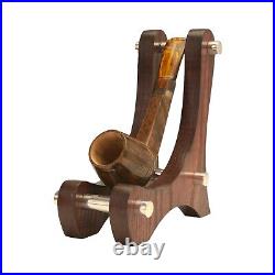 Briar pipe Smoking tobacco pipe Artisan shape BENT EGG pipe Freehand wooden pipe