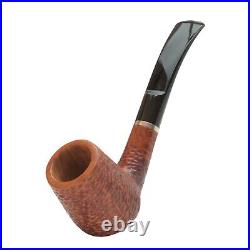 Briar pipe Smoking tobacco pipe Freehand artisan wooden pipe Rusticated bowl
