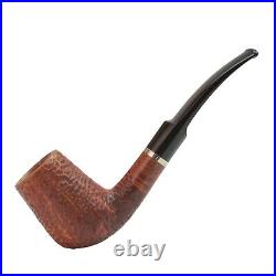 Briar pipe Smoking tobacco pipe Freehand artisan wooden pipe Rusticated bowl