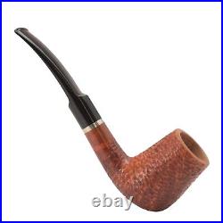 Briar pipe Smoking tobacco pipe Freehand artisan wooden pipe Rusticated bowl