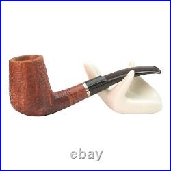 Briar pipe Smoking tobacco pipe Freehand artisan wooden pipe Rusticated bowl