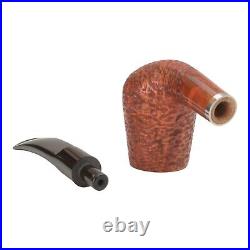 Briar pipe Smoking tobacco pipe Freehand artisan wooden pipe Rusticated bowl