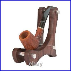 Briar pipe Smoking tobacco pipe Freehand artisan wooden pipe Rusticated bowl