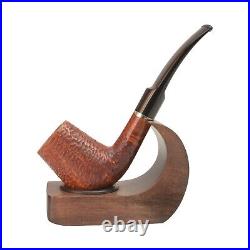 Briar pipe Smoking tobacco pipe Freehand artisan wooden pipe Rusticated bowl
