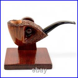 Briar pipe Smoking tobacco pipe Freehand pipe set with stand Artisan rare pipe