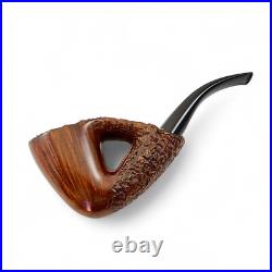 Briar pipe Smoking tobacco pipe Freehand pipe set with stand Artisan rare pipe