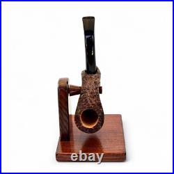 Briar pipe Smoking tobacco pipe Freehand pipe set with stand Artisan rare pipe