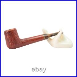 Briar pipe Smoking tobacco pipe Freehand straight wooden pipe Rusticated pipe