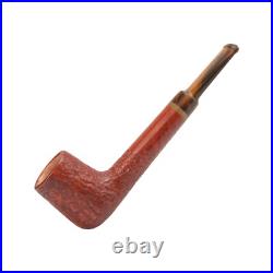 Briar pipe Smoking tobacco pipe Freehand straight wooden pipe Rusticated pipe