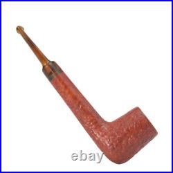 Briar pipe Smoking tobacco pipe Freehand straight wooden pipe Rusticated pipe