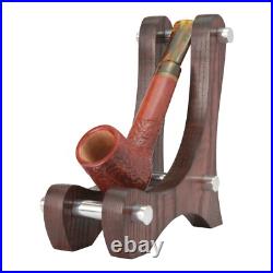 Briar pipe Smoking tobacco pipe Freehand straight wooden pipe Rusticated pipe