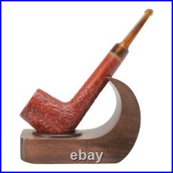 Briar pipe Smoking tobacco pipe Freehand straight wooden pipe Rusticated pipe