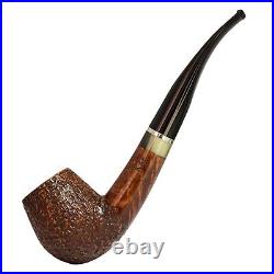 Briar pipe Smoking tobacco pipe Rusticated handmade pipe Freehand artisan pipe