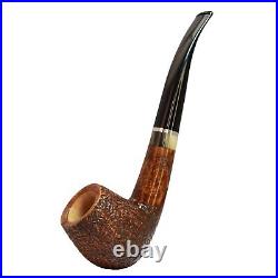Briar pipe Smoking tobacco pipe Rusticated handmade pipe Freehand artisan pipe