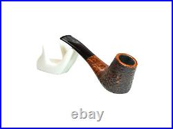 Briar pipe Smoking tobacco pipe Rusticated handmade pipe Freehand artisan pipe