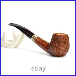 Briar pipe Smoking tobacco pipe Rusticated handmade pipe Freehand artisan pipe
