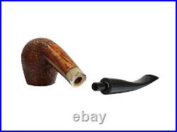 Briar pipe Smoking tobacco pipe Rusticated handmade pipe Freehand artisan pipe