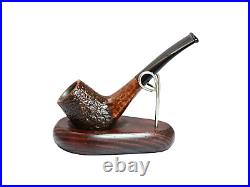 Briar pipe Smoking tobacco pipe Rusticated handmade pipe Freehand artisan pipe