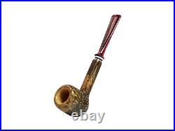 Briar pipe Smoking tobacco pipe Straight pipe Artisan pipe Freehand wooden pipe