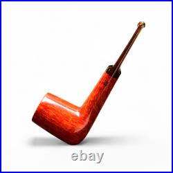 Briar pipe Smoking tobacco pipe Wooden unique artisan straight pipe Red KAFpipe