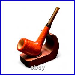 Briar pipe Smoking tobacco pipe Wooden unique artisan straight pipe Red KAFpipe
