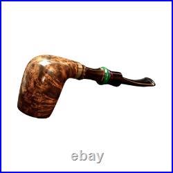 Briar pipe Smoking tobacco wooden pipe Freehand pipe Artisan CraZy Bamboo style