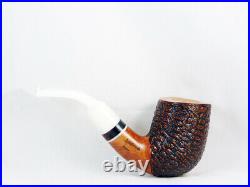 Briar pipe Stefano SANTAMBROGIO rustic Tobacco Pipe handmade Italy pfeife