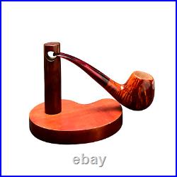 Briar pipe Tobacco smoking wooden pipe Freehand red artisan pipe