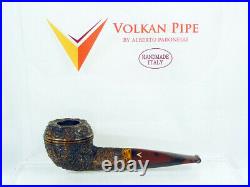 Briar pipe VOLKAN Antiqua rustic Tobacco Pipe bulldog pfeife pipa handmade