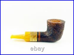 Briar pipe VOLKAN Calypso sandblast Tobacco Pipe 9mm filter pfeife pipa