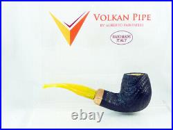 Briar pipe VOLKAN Calypso sandblast Tobacco Pipe 9mm filter pfeife pipa handmade