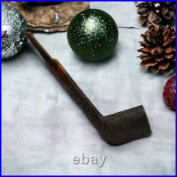 Briar rusticated smoking tobacco pipe Canadian shape Artisan unique wooden bowl