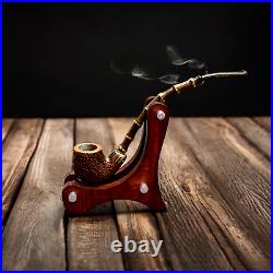 Briar smoking tobacco Churchwarden exclusive artisan freehand Crazy Bamboo pipe