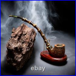 Briar smoking tobacco Churchwarden exclusive artisan freehand Crazy Bamboo pipe