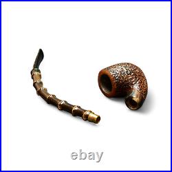 Briar smoking tobacco Churchwarden exclusive artisan freehand Crazy Bamboo pipe