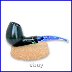 Briar smoking tobacco Freehand Green wooden handmade ukrainian Artisan pipe