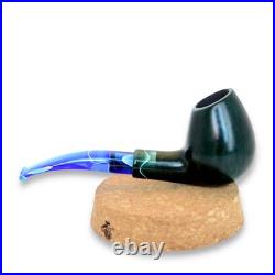 Briar smoking tobacco Freehand Green wooden handmade ukrainian Artisan pipe